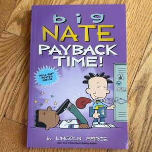 Big Nate Payback Time Book NEW pull out poster inside author Lincoln Pierce